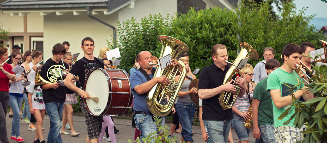 Marschmusikprobe
